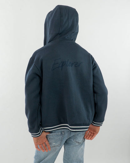 Felpa con zip e cappuccio felpata MAYORAL