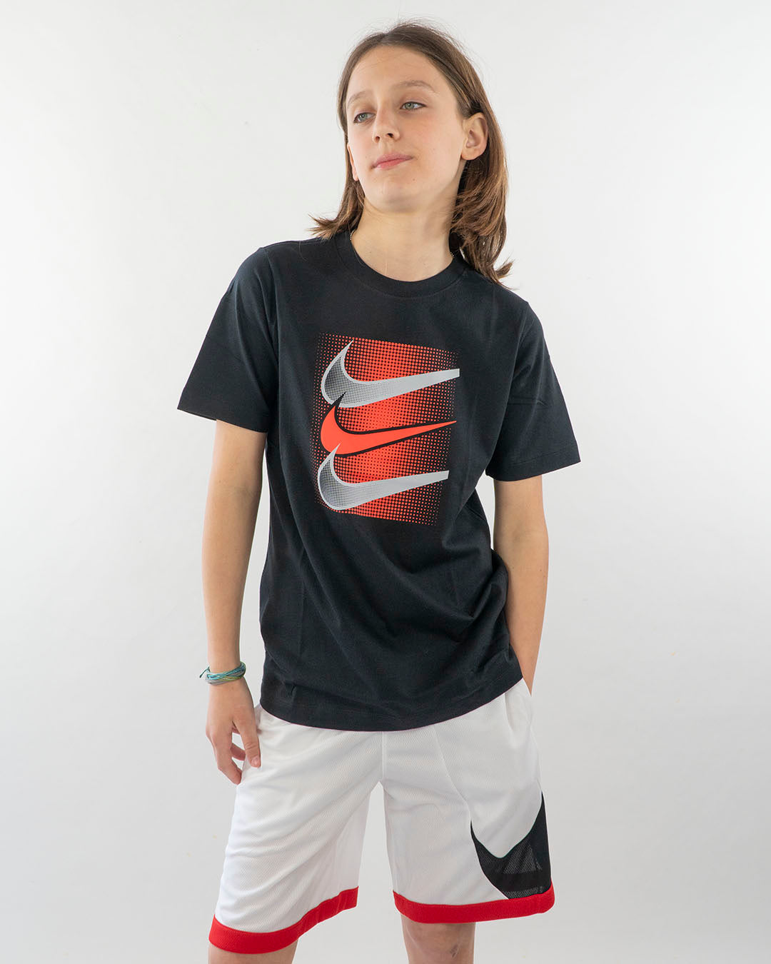 T-shirt manica corta con stampa sfumata
