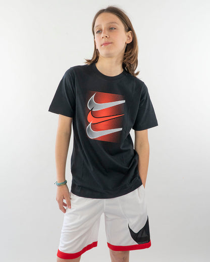 T-shirt manica corta con stampa sfumata