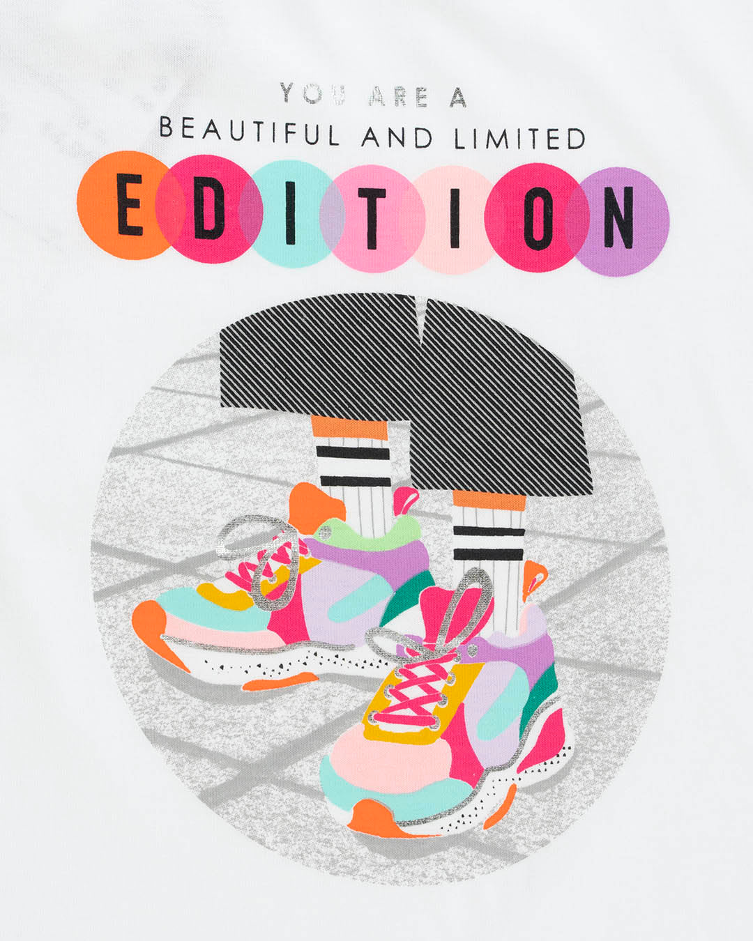 T-shirt manica corta con stampa scarpe MAYORAL