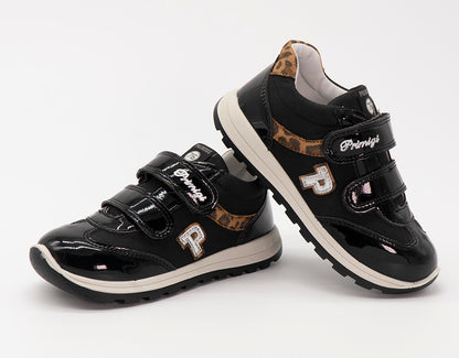Scarpe con inserti in vernice ed animalier PRIMIGI