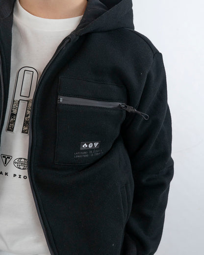 Felpa con zip e cappuccio felpata MAYORAL