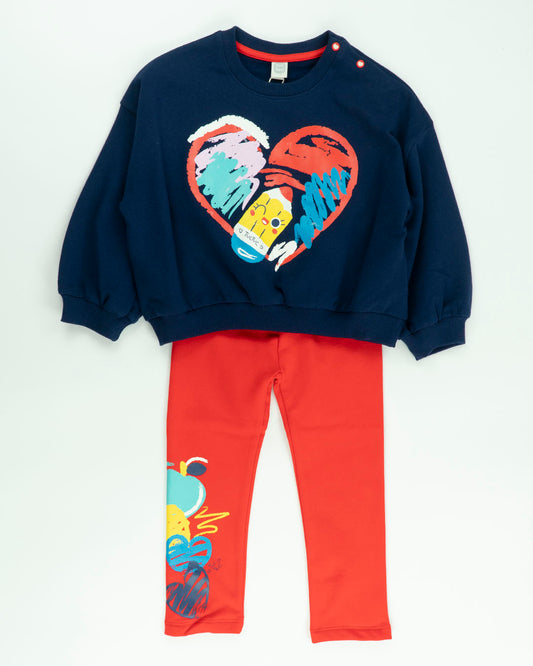 Completo con leggings