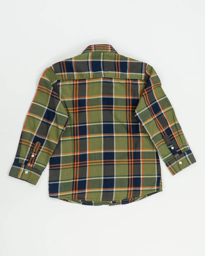 Camicia manica lunga quadri