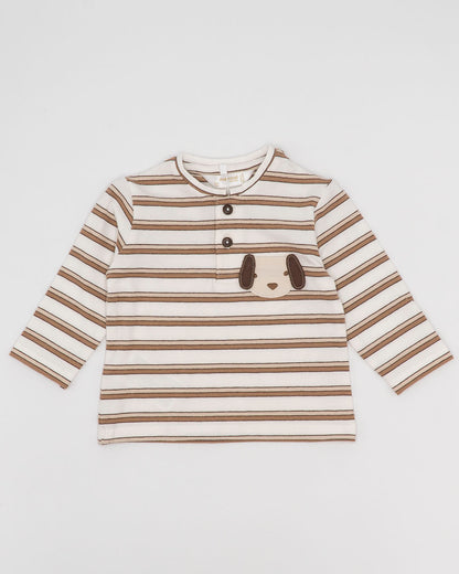 T-shirt rigata con bottoncini MAYORAL