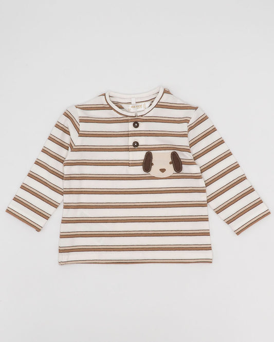 T-shirt rigata con bottoncini MAYORAL