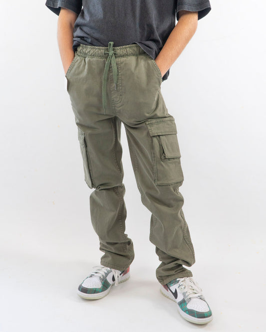 Pantaloni cargo con elastico in vita I DO