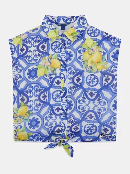 Camicia fantasia maiolica J6GH00WA2T0-P7YG GUESS