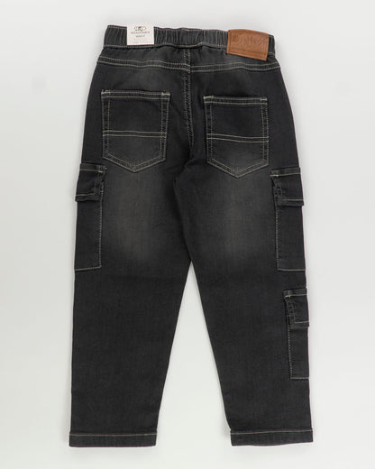 Jeans balloon fit cargo in soft denim I DO