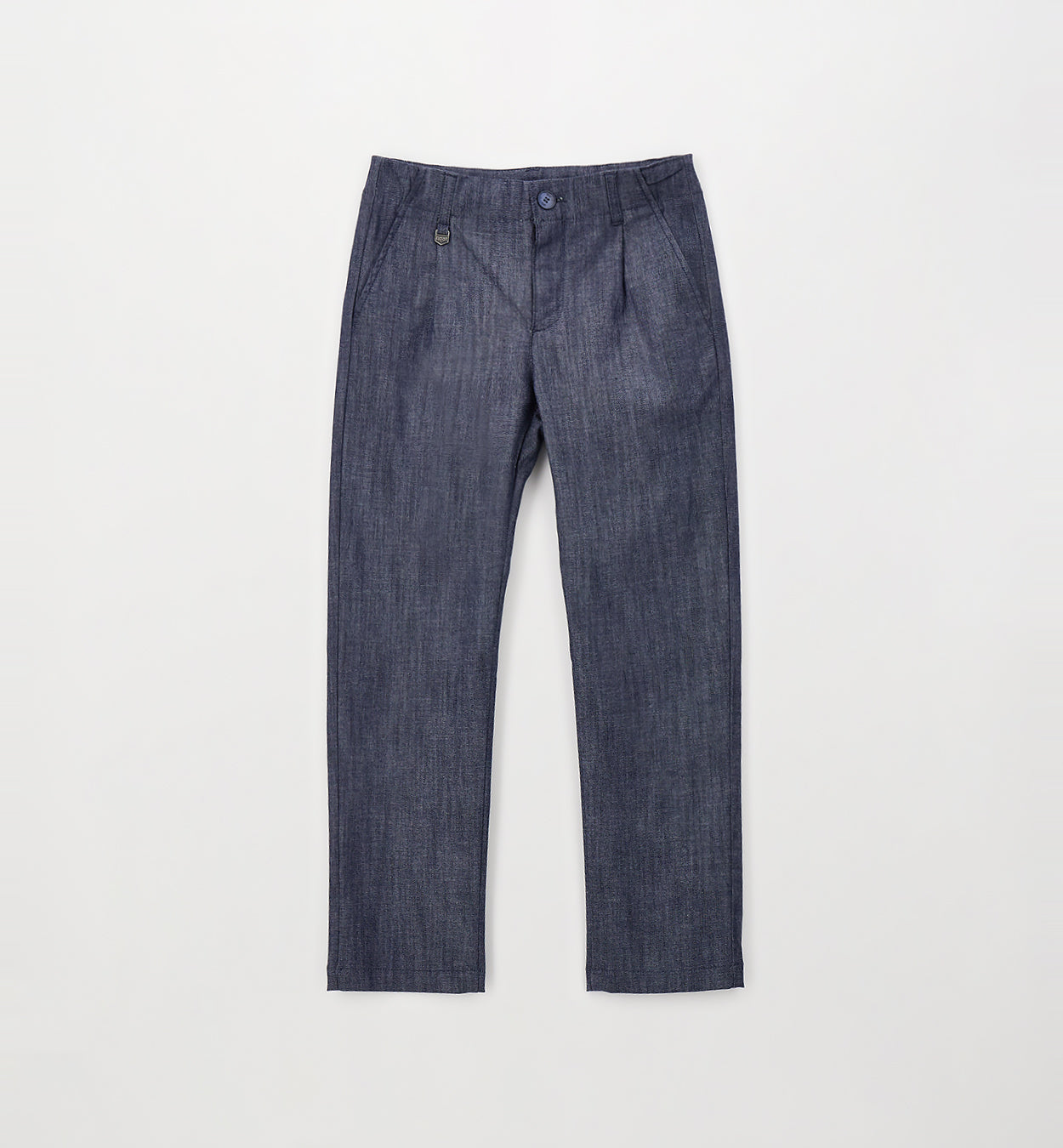 Pantaloni con pinces in tessuto jeans rigato I DO