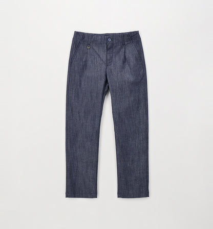 Pantaloni con pinces in tessuto jeans rigato I DO