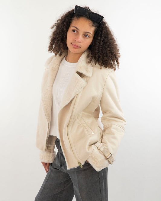 Giacca in ecomontone con zip laterale KOCCA