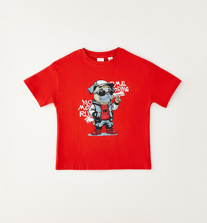 T-shirt manica corta con bulldog I DO