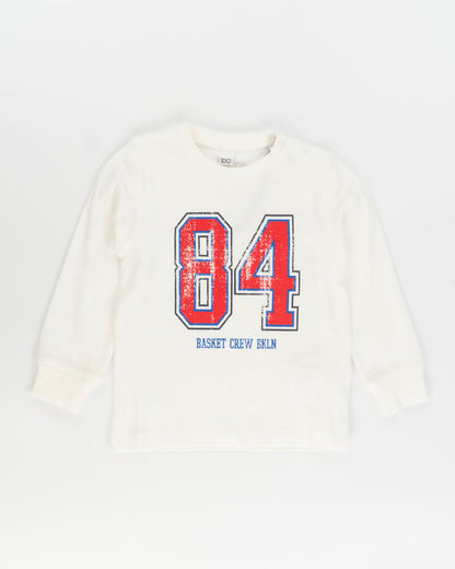T-shirt manica lunga con numero I DO