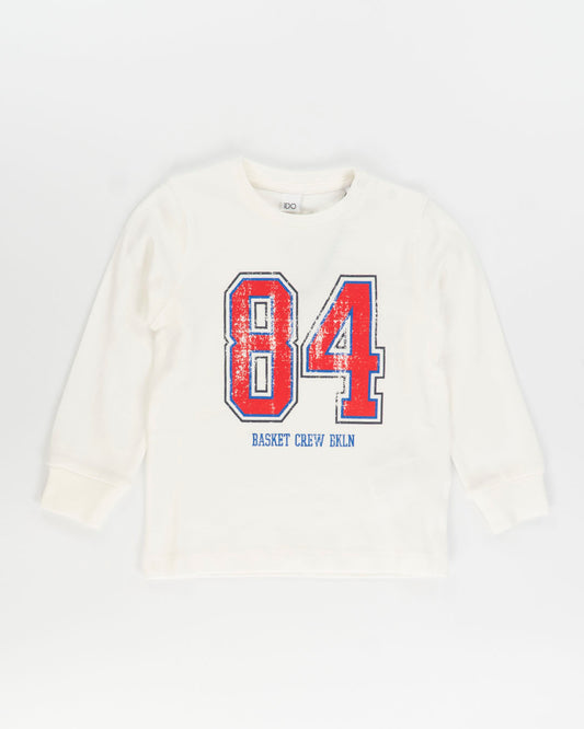 T-shirt manica lunga con numero I DO