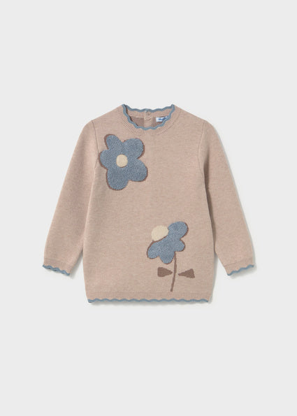 Abito in maglia con fiori art.2.942-019 MAYORAL