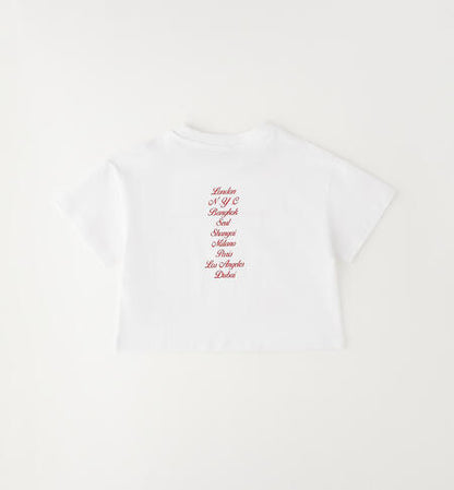 T-shirt con scritta art.4G717-0113 I DO