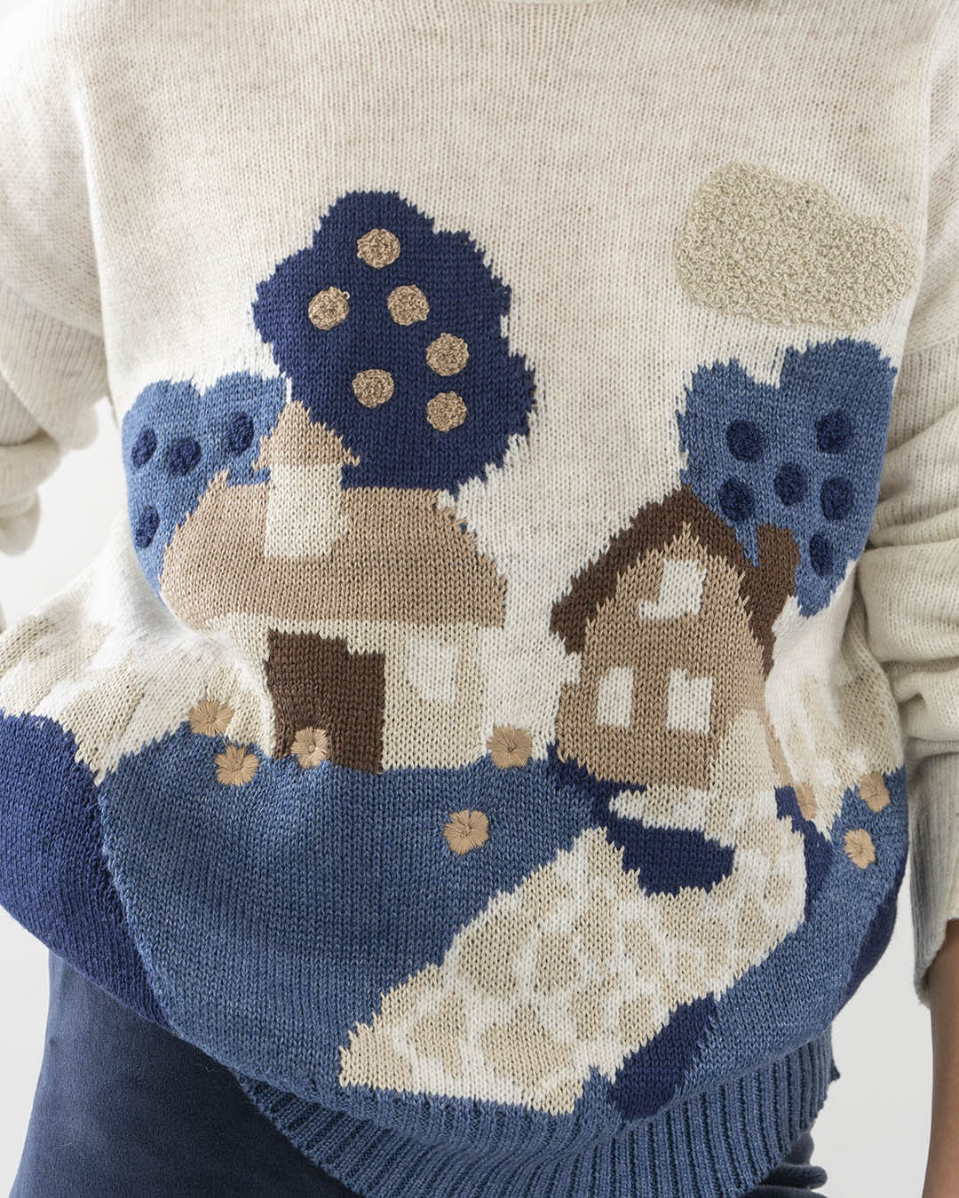Maglia tricot intarsiata