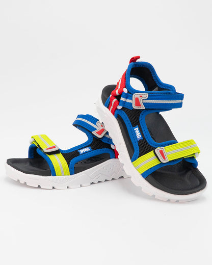 Sandalo in tessuto multicolor con strappi PRIMIGI