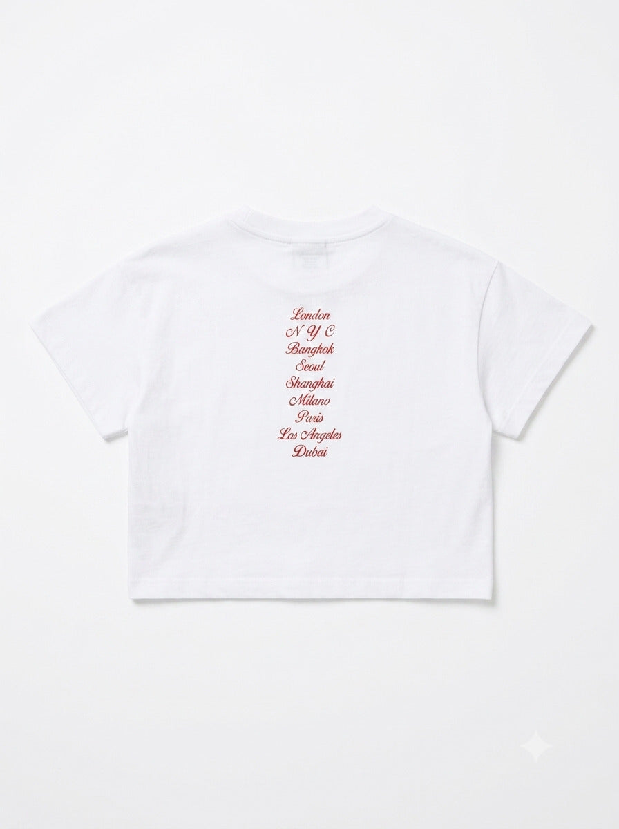 T-shirt con scritta art.4G717-0113 I DO