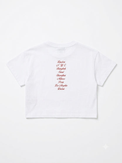 T-shirt con scritta art.4G717-0113 I DO