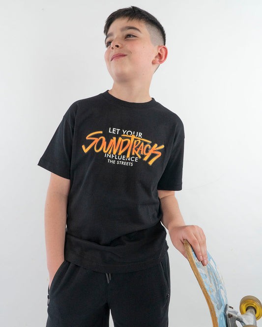 T-shirt manica corta con scritta sfumata MAYORAL