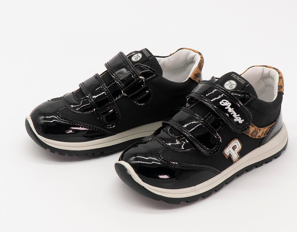 Scarpe con inserti in vernice ed animalier PRIMIGI