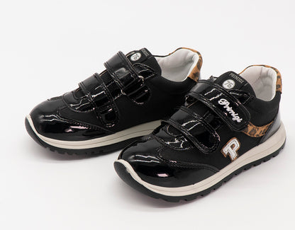 Scarpe con inserti in vernice ed animalier PRIMIGI