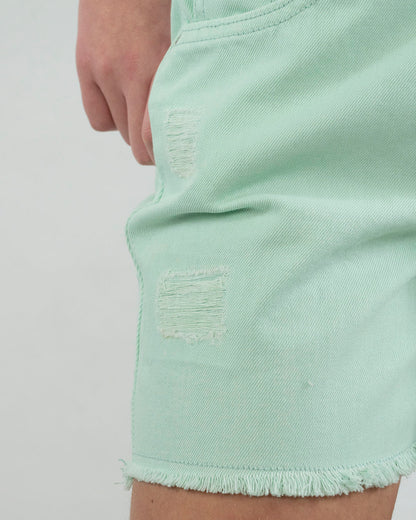 Pantaloncino sfrangiato con finti strappi GUESS