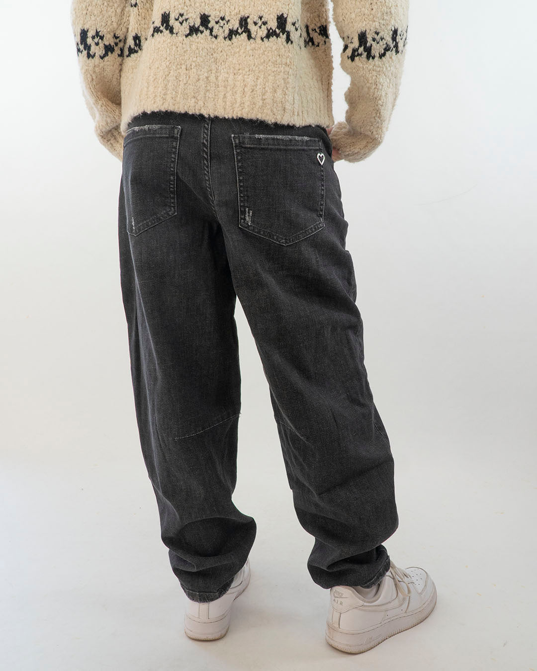 Jeans elasticizzato a paracadute Please