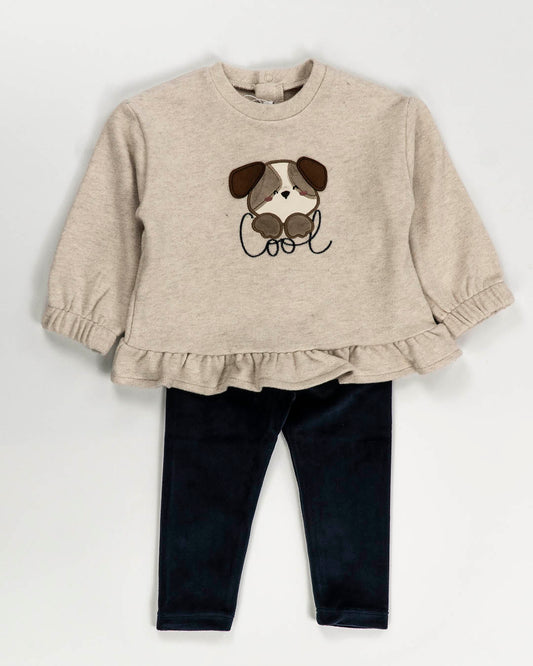 Completo 2 pz. felpato con legging morbido MAYORAL
