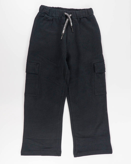 Pantaloni cargo felpati a gamba larga MELBY