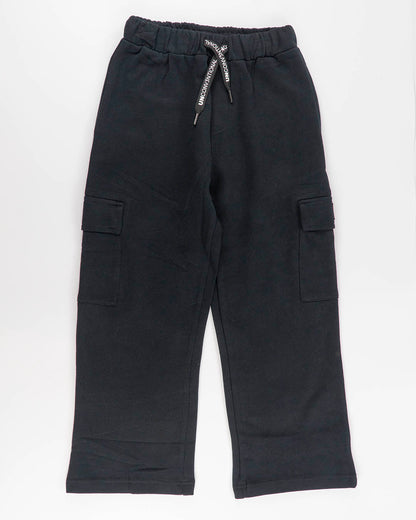 Pantaloni cargo felpati a gamba larga MELBY