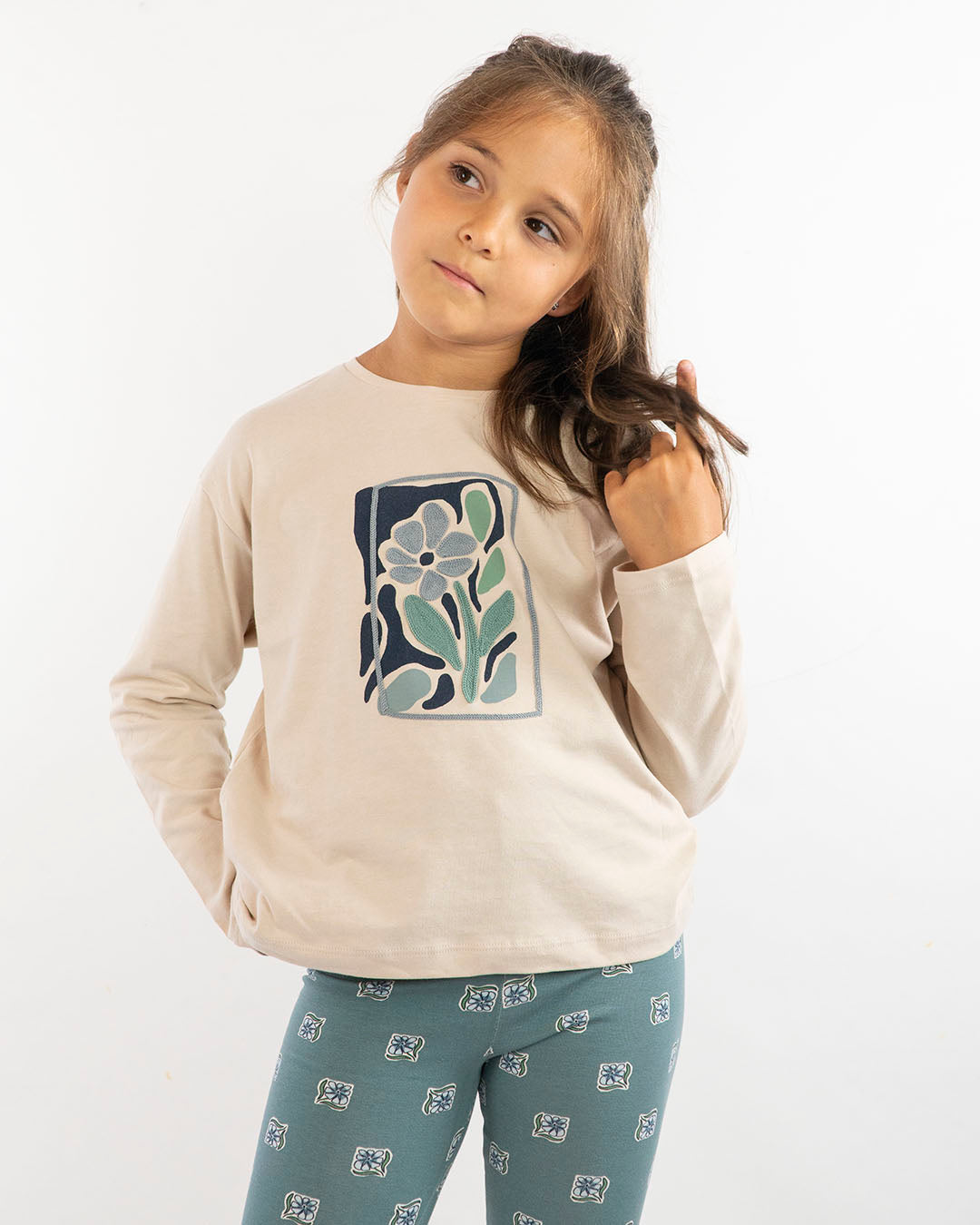 Completo 2 pz. con leggings fiorati MAYORAL