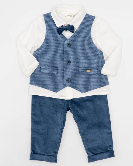 Completo 3 pz. con pantalone in velluto MAYORAL