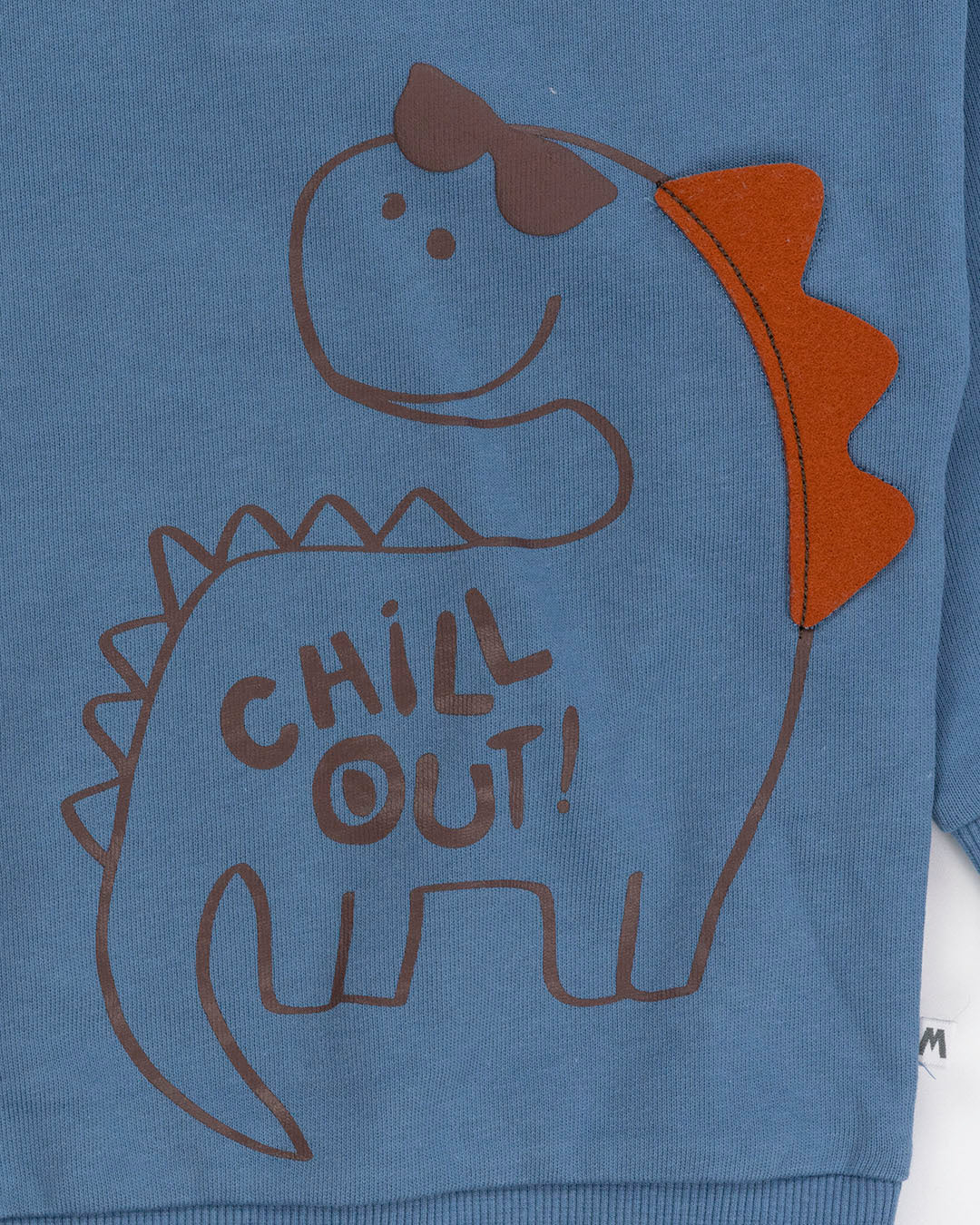 Tuta felpata con dinosauro e panta cargo MELBY