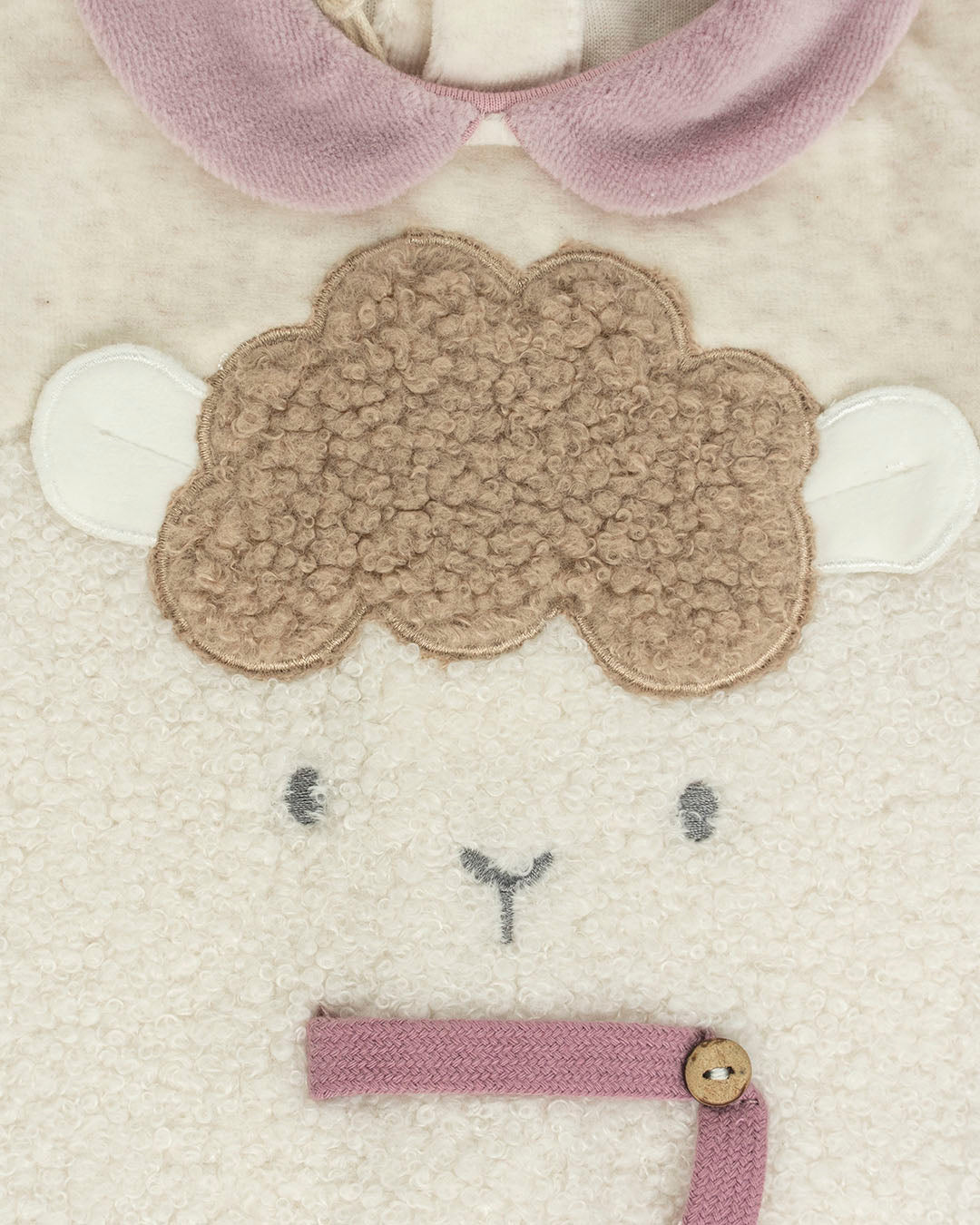 Tutina in ciniglia con inserto ricciolino MELBY