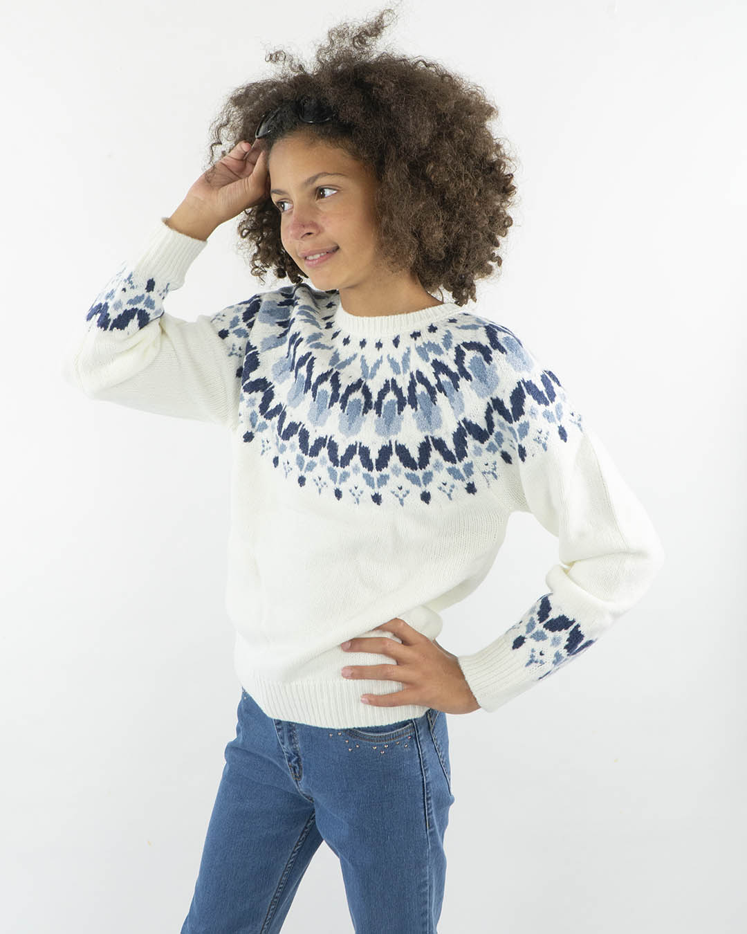 Maglione ricamato