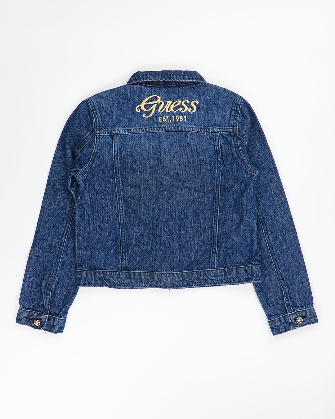 Giubbino in denim con ricamo