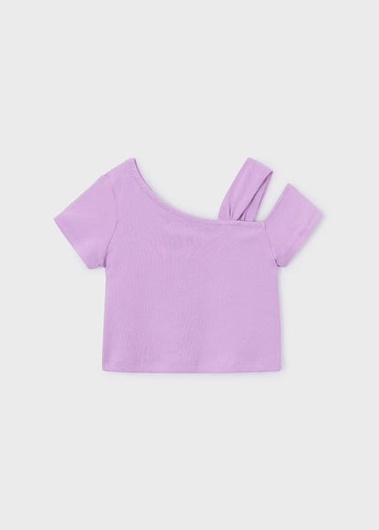 T-shirt asimmetrica a costine art.3017-95 MAYORAL