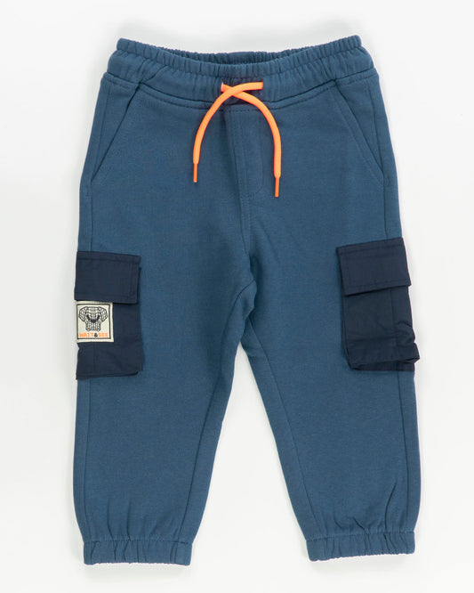 Pantaloni cargo felpati con tasche in tessuto I DO