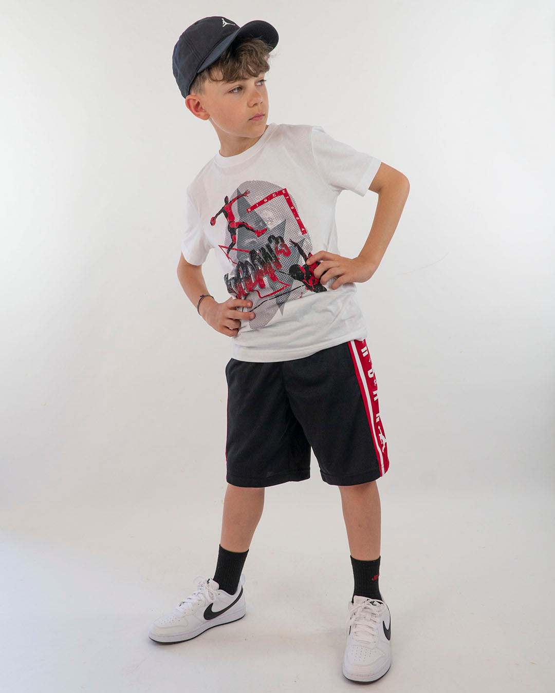 Pantaloncino leggero con scritta laterale JORDAN