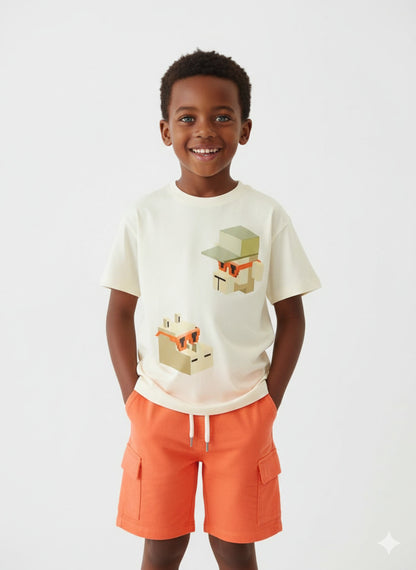 T-shirt con figure a cubo art.3078-72 MAYORAL