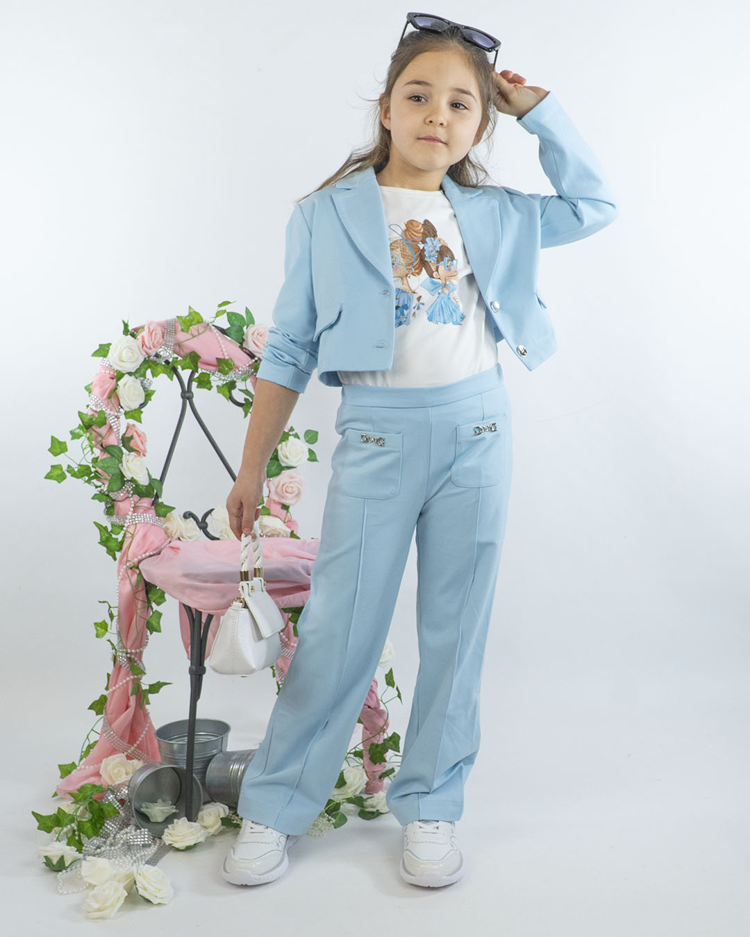 T-shirt manica corta con bimbe chic MAYORAL