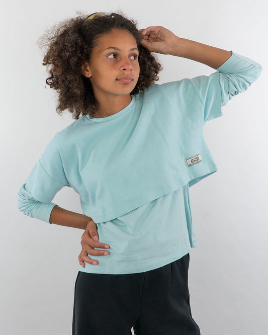 Completo 2 pz.di t-shirt manica lunga e corta I DO