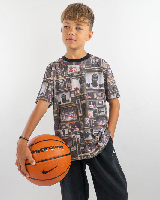 T-shirt manica corta con multischermi JORDAN
