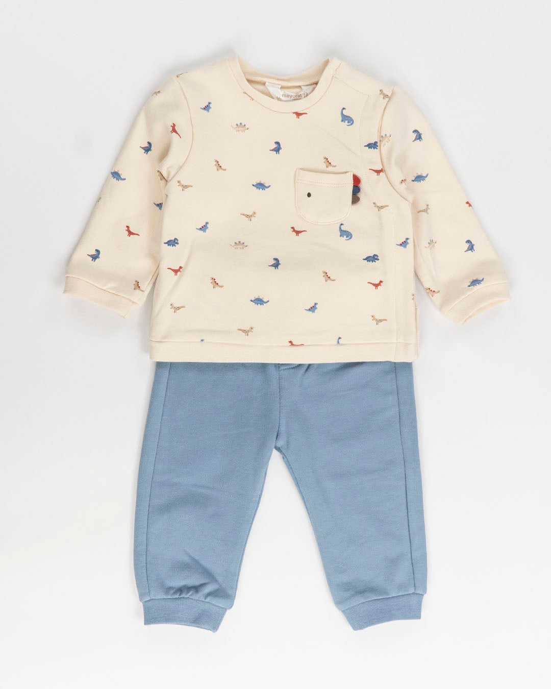 Completo 2 pz. felpato con baby dinosauri MAYORAL