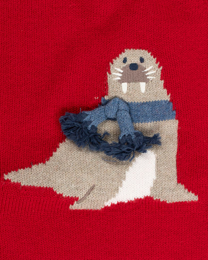 Maglione in misto lana con tricheco MAYORAL