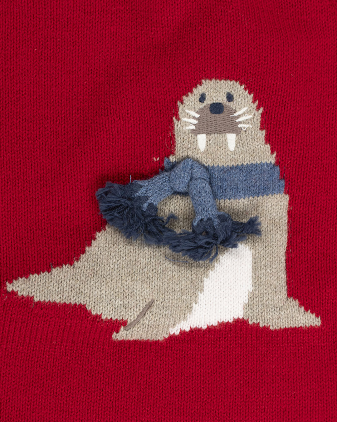 Maglione in misto lana con tricheco MAYORAL
