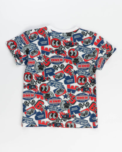 T-shirt manica corta con moto e caschi I DO